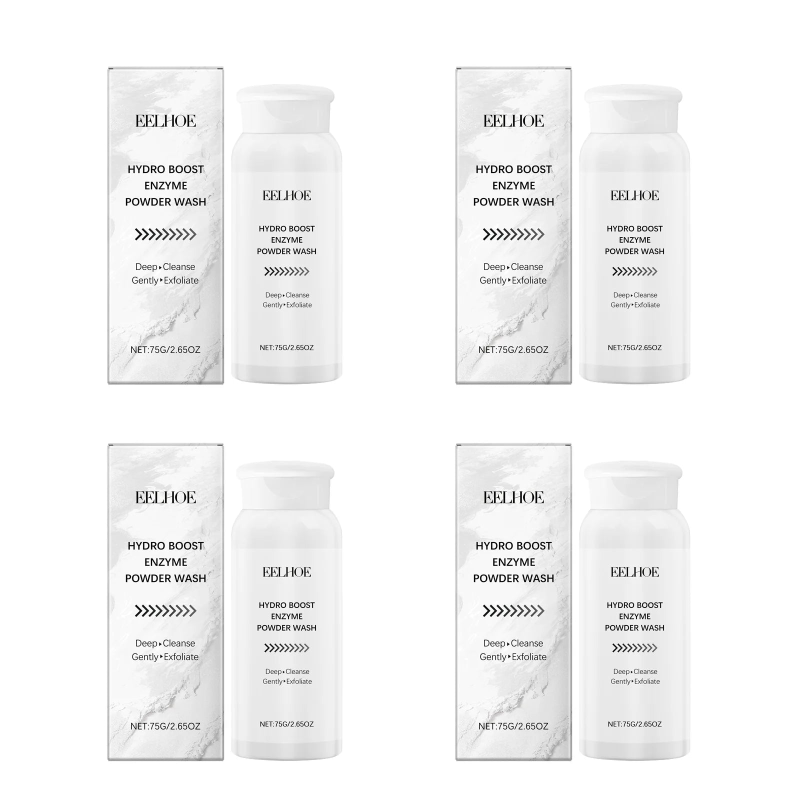 Enzyme Face Powder Wash Skin Oil Control Clean Facial Pores Remove Blackheads Pimples Refreshed Enzyme Face Cleanses Flour Qme 4 x 75g Boxed