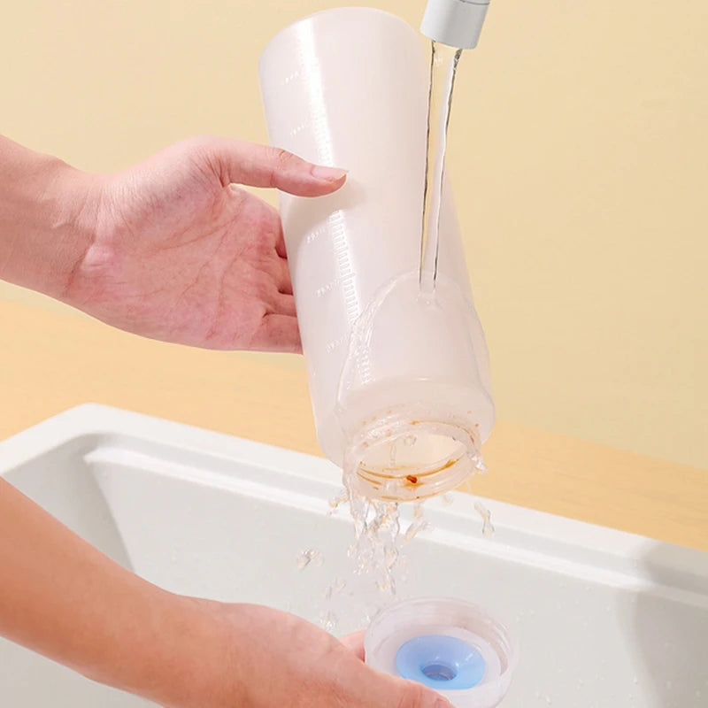 Dispenser Condiment Squeeze Bottle Inverted Plastic Bottles Qme