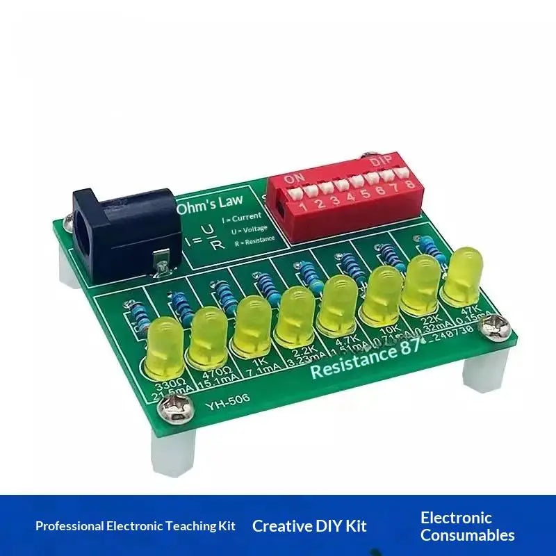 Electronic Soldering LED Light Current Test DIY Practice Board Qme