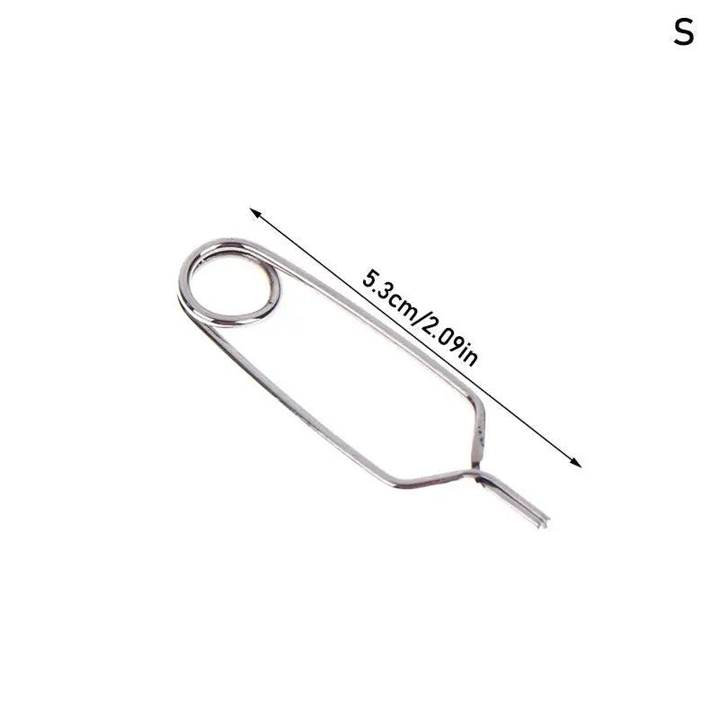 Stainless Steel Hackle Pliers Fly Tying Tool Clips Feather Wrapping Qme S