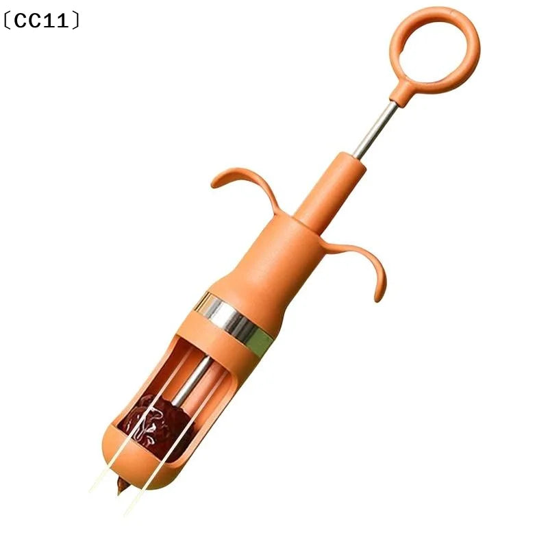 Cherry Pitter Fast One Second Pit Removal Non Slip Handle Red Date Qme