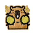 Animal Iron Patches Kids Decorative Capybara Shape Embroidery Qme China Mainland