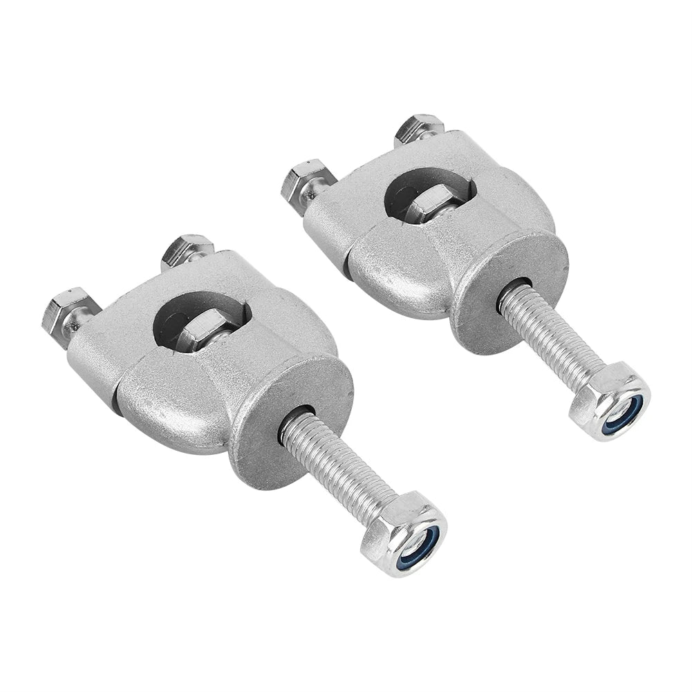 1 Pair 7/8' 22mm Silver Handle Bar Mount Mounting Riser Clamp For ATV Motorcycle Handle Bar Motorcycle Riser ATV Qme