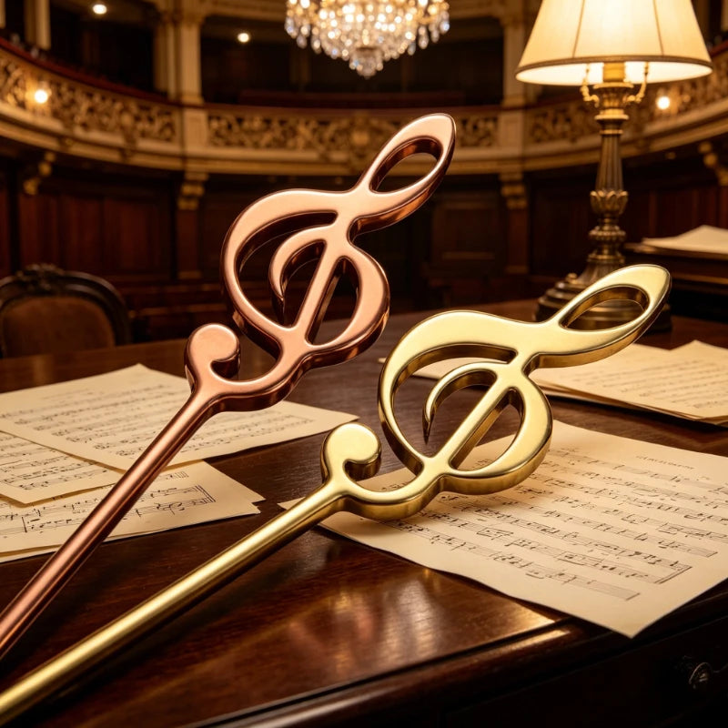 Creative Musical Note Coffee Spoon Stainless Steel Stirring Spoon Ice Cream Dessert Teaspoon Unique Kitchen Tableware Accessory Qme