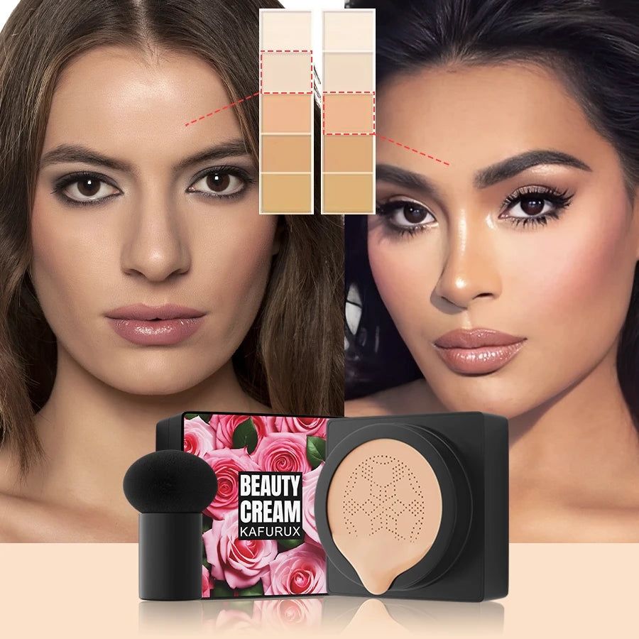 5 Magic Foundation Mushroom Head Moisturizing Air Cushion CC Cream Qme