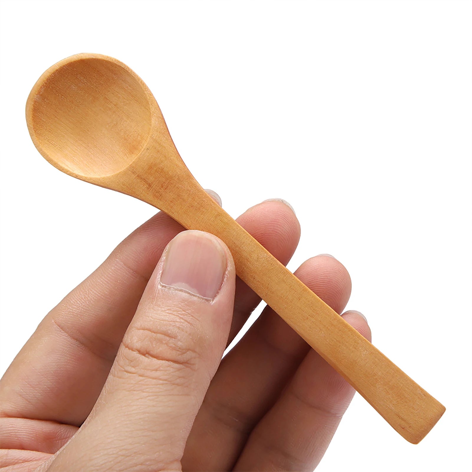 30Pcs Mini Natural Wooden Children Spoons Small Kitchen Condiment Spoons Kids Tableware Spice Salt Sugar Serving Tools Qme Default Title