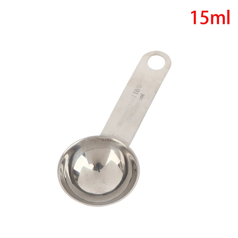 1 Stainless Steel Measuring Spoon Scale Ruler Egg Beater Kitchen Qme 15ml