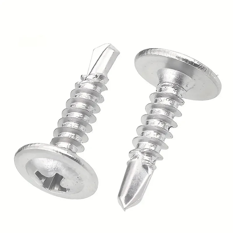 100pcs Round Head With Middle Self Tapping Screws Cross Plate Head Screws With Pad For Warsaw Drill Tail Dovetai Qme