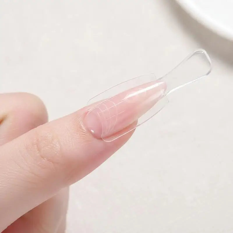 No Paper Needed Sandwich Nail Dual Forms Oval Square Shape Gel Qme