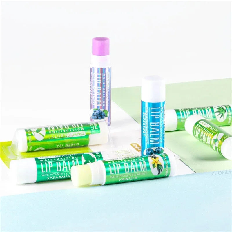 DNM 18 Colors Moisture Lip Balm Nourishes Lips Reduce Lip Lines Long-Lasting Natural Aloe Lipstick Anti Aging Lip Care Lipstick Qme