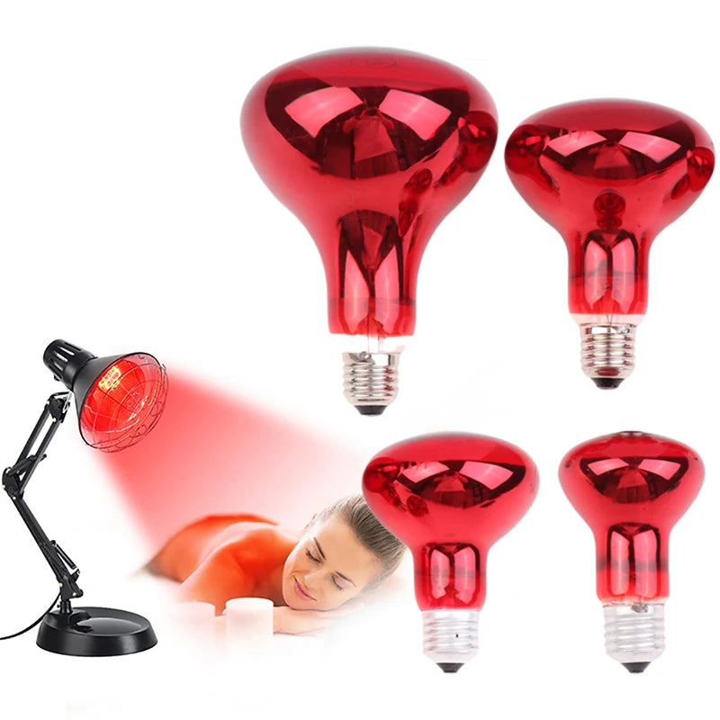 Multi Functional Red Heat Lamp Bulb 60W 100W 150W Near Infrared E27 Qme