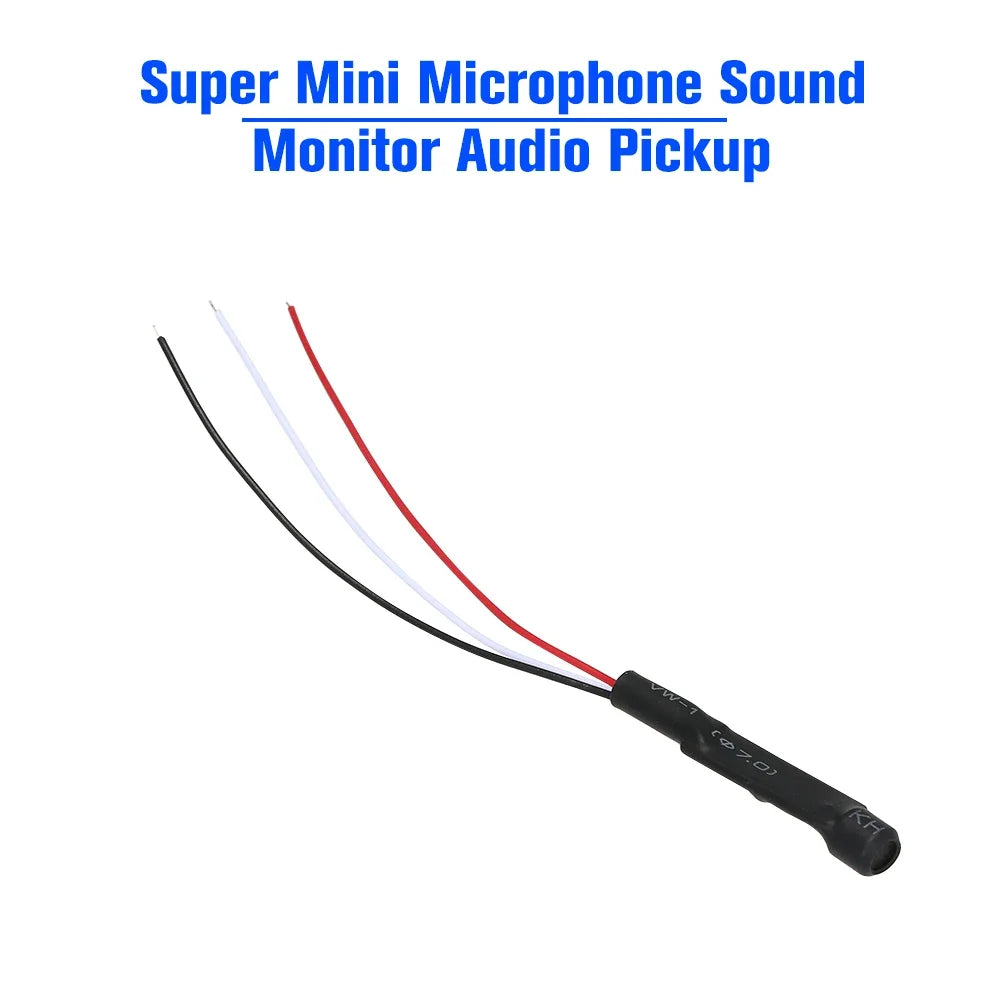 ESCAM Super Mini Microphone Sound Monitor Audio Pickup Security Listening for CCTV Camera Audio Camera Qme 10pcs