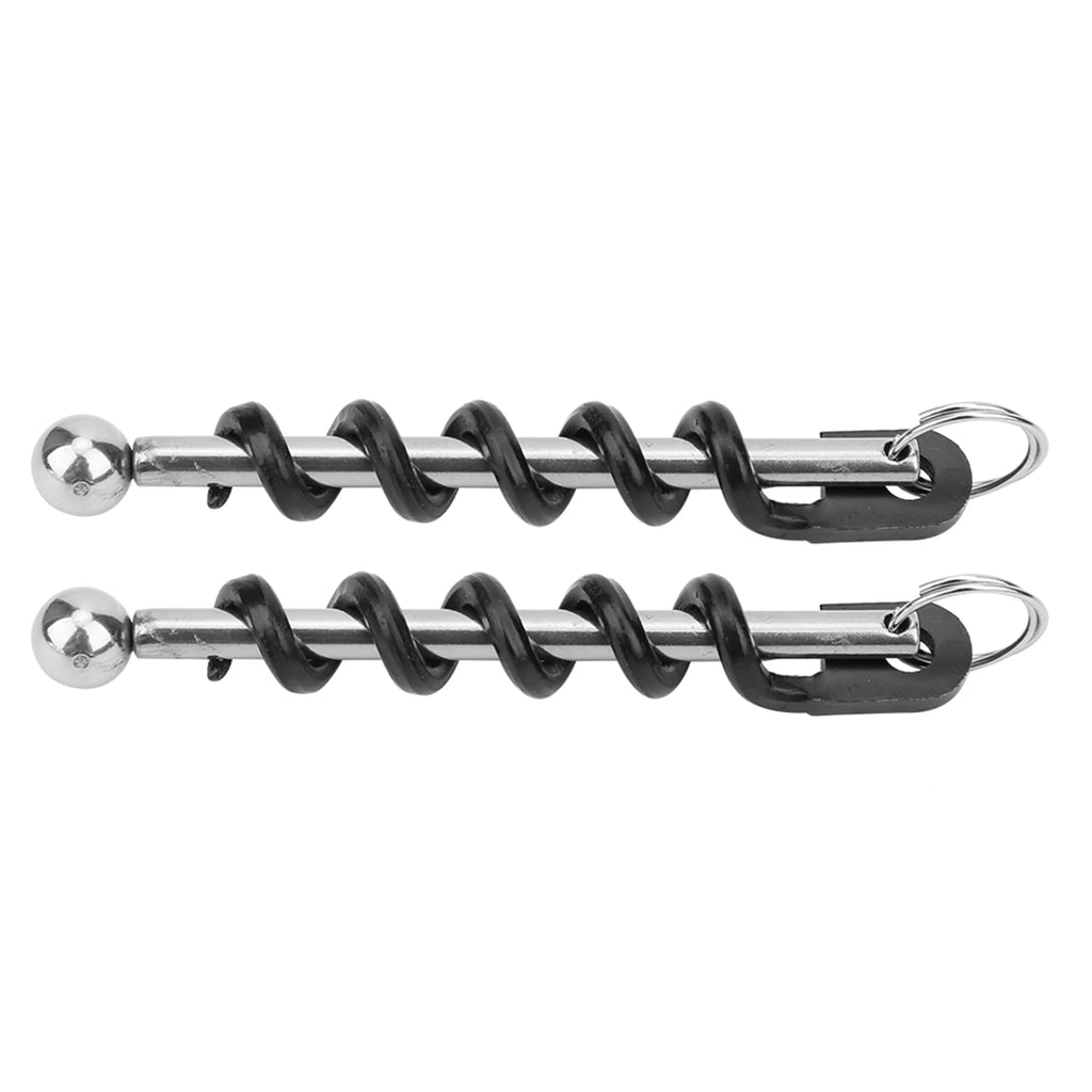 2PCS Portable Stainless Steel Wine Bottle Opener Beer Corkscrew Black Bar Tool Kitchen Accessories Party Supplies Qme black