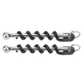 2PCS Portable Stainless Steel Wine Bottle Opener Beer Corkscrew Black Bar Tool Kitchen Accessories Party Supplies Qme black
