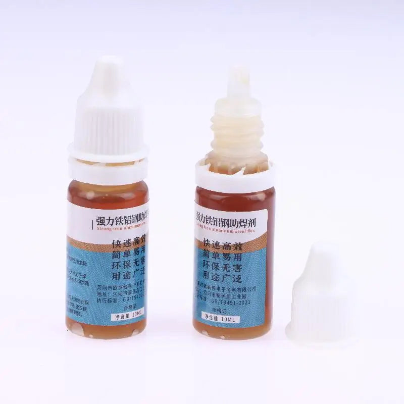 1Pcs Liquid Aluminum Metal Electronics Copper Soldering Flux 10ml Soldering Flux No Water Cleaning 18650 Battery Soldering. Qme