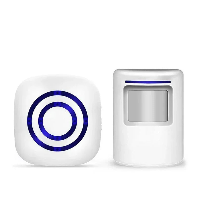 Wireless Motion Sensor Induction Waterproof Welcome Doorbell for Store and Bank, EU/US Plug Qme US