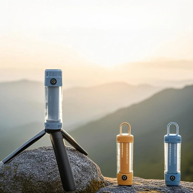 Adjustable Temp Camping Light LED Lantern Candle Mode Rechargeable Qme