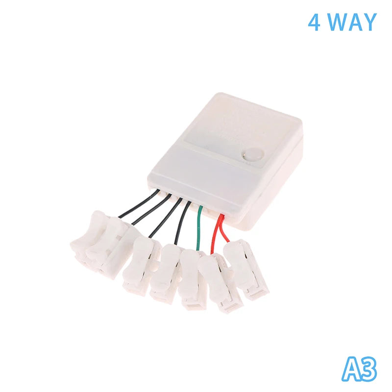 LED String 2 4 Way 8 Modes Lights Twinkle EK-04 Dimmer Flexible Strip Qme A3