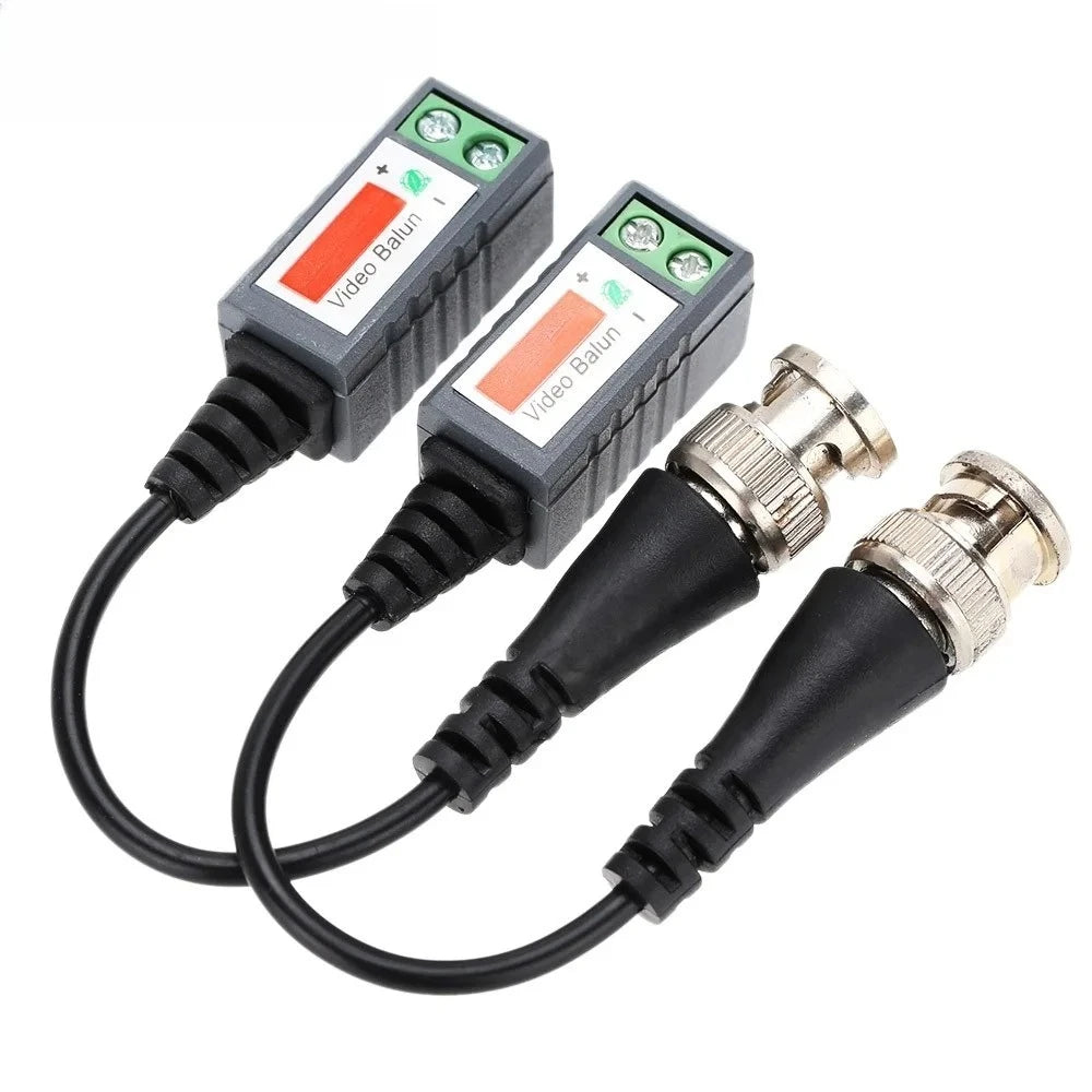 5Pair Passive CCTV Balun Kit for UTP/BNC Conversion, Supports 2000ft HD Signal Transmission via CAT5 Qme China Mainland 5pairs