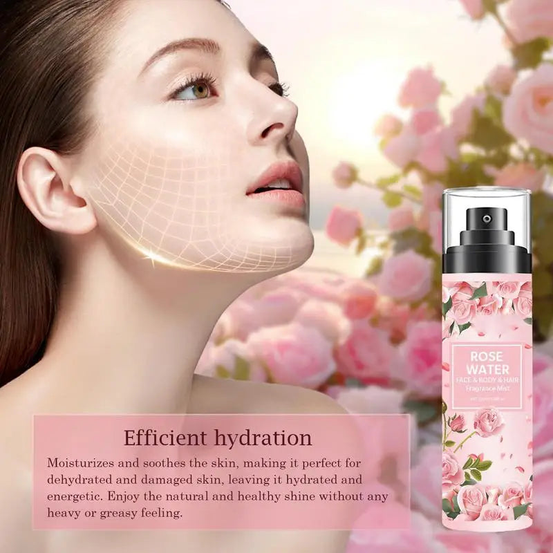 Rose Pure Dew Damask Water Essentiall Oil Organic Petals Essence Qme
