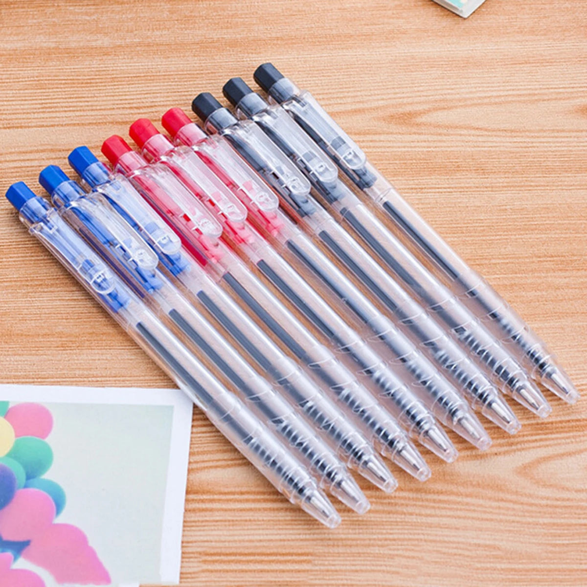 Retractable Ballpoint Pens, Medium Point (0.7mm), 10-30 Pack, Black/Blue/Red Pens Perfect Color Pens For School Office Supplies Qme