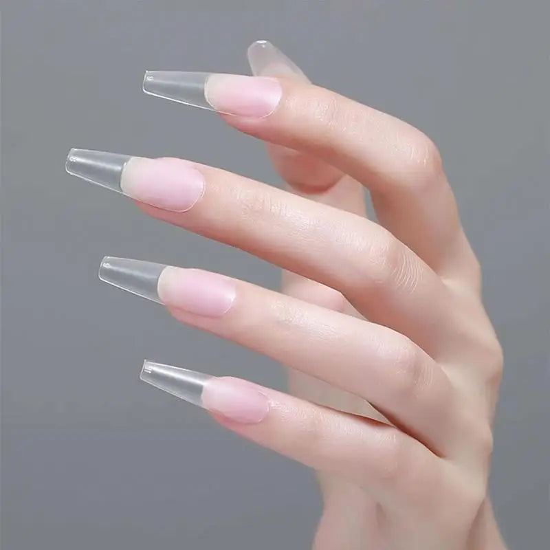 Box Fake Nails NO Polishing Trace Demal Press False Thin Nail Tips Qme