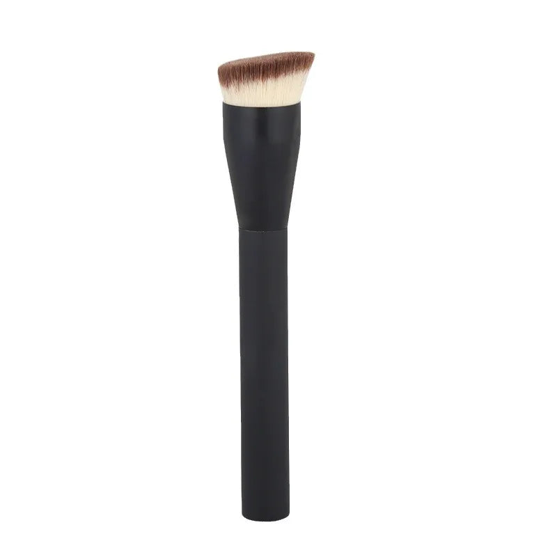 Flat Foundation Makeup Brushes Angled Synthetic Hair Face Contour Qme Black China Mainland