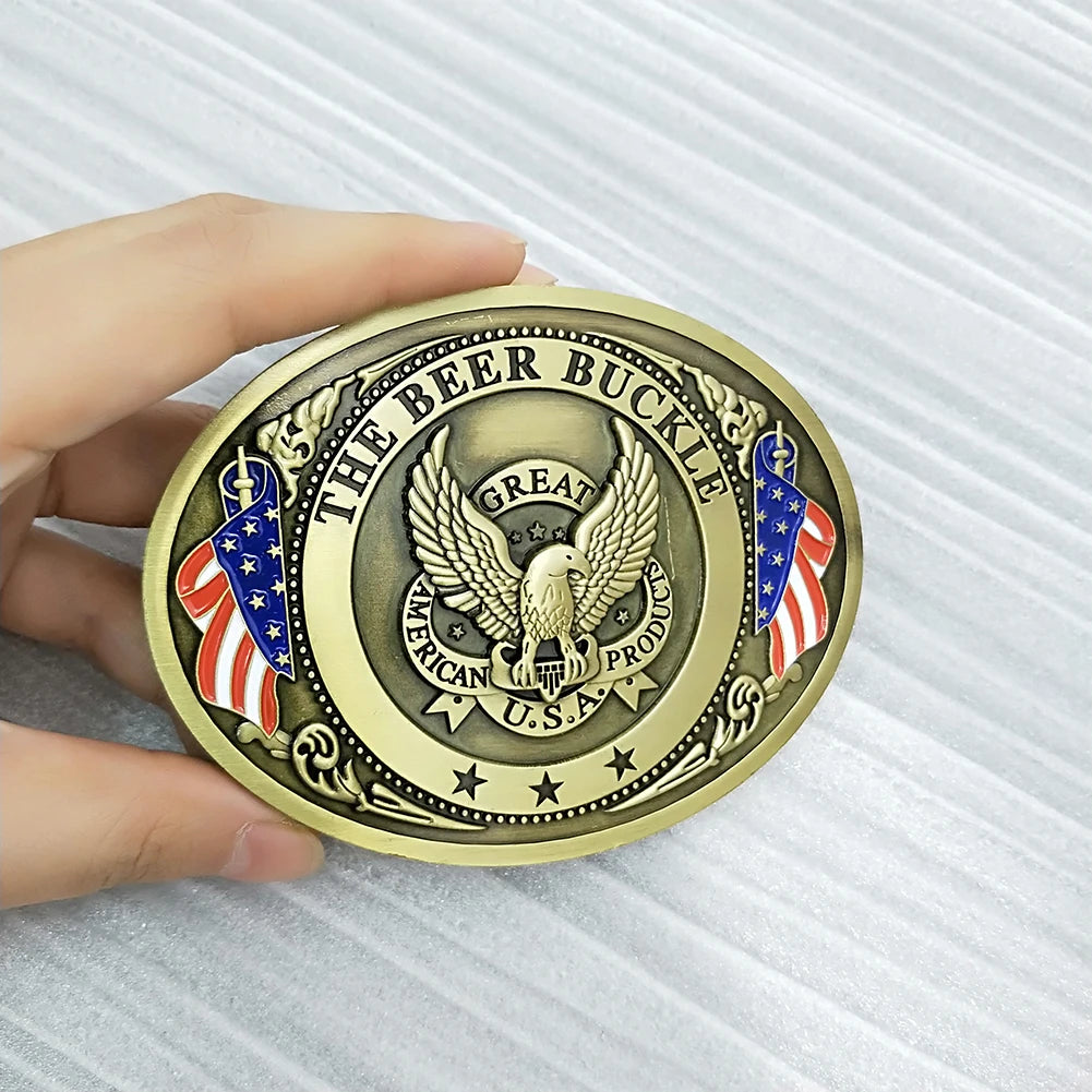 Metal Beer Head Belt Buckle Can Holder Outdoor Metal Beer Head Belt Funny Bottle Buckle for Camping Portable Bar Can Holder Qme
