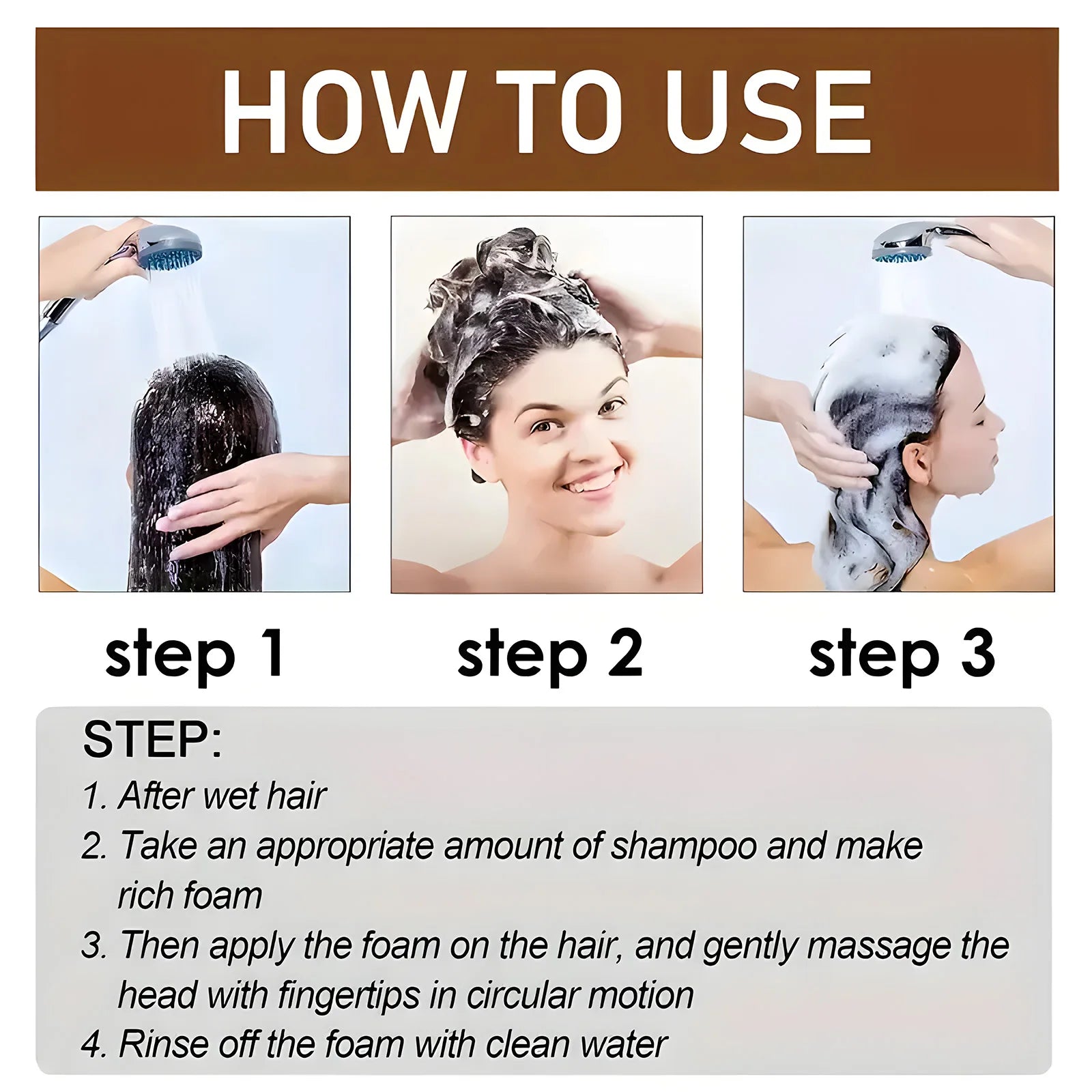 Biotin hair Growth shampoo anti-hair loss treatment for men and women rapid thickening and re-oil beauty health Qme