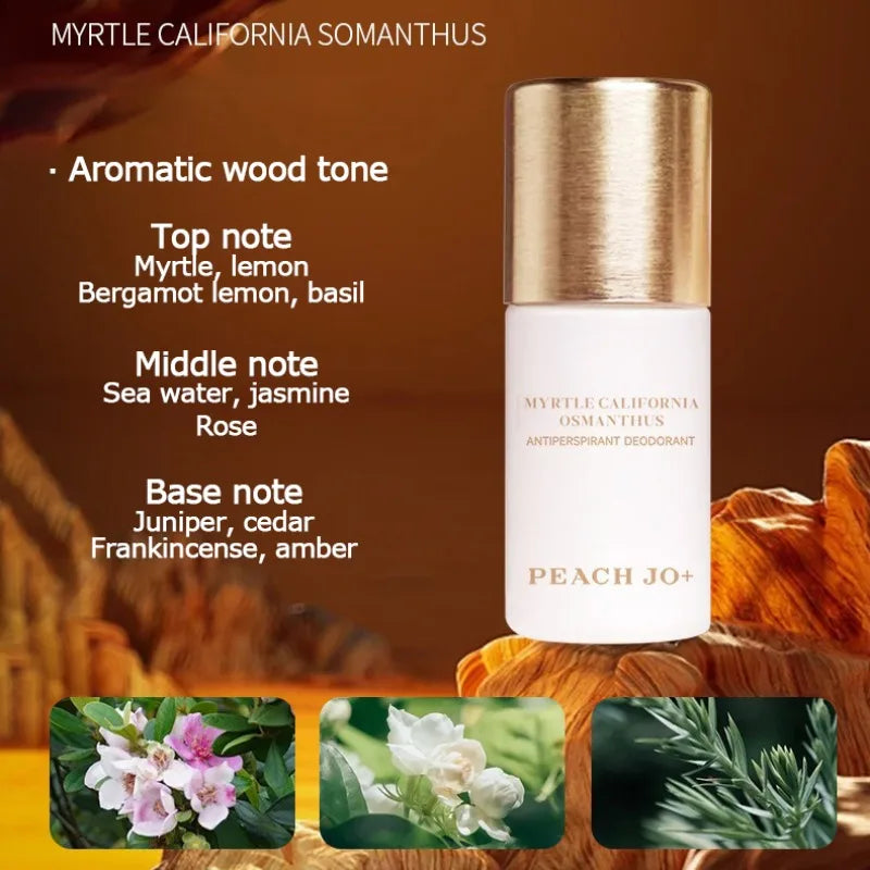 White Tea Long-lasting Deodorant Light Fragrance Antiperspirant Roll-on Perfume Stop Sweating Eliminate Odor Armpit Freshener Qme Myrtle osmanthus