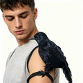 Halloween Black Wings Feather Crow DIY Cosplay Decoration Prop Shoulder Strap Atmosphere Accessories Holiday Party Decor Qme as show