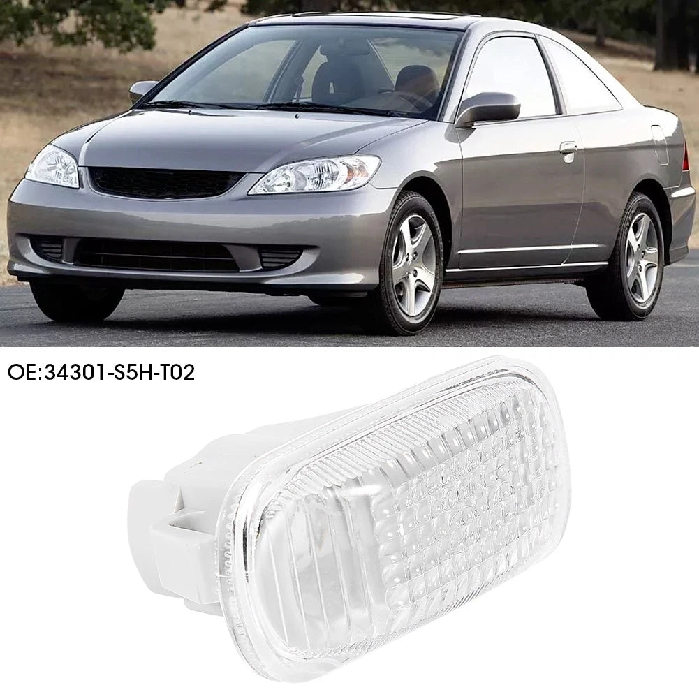 Car Turn Signal Light Shell Turn Signal Light Shade Car Side Baffle Turn Signal Light Shade Cover Fit for 34301-S5H-T02 Qme