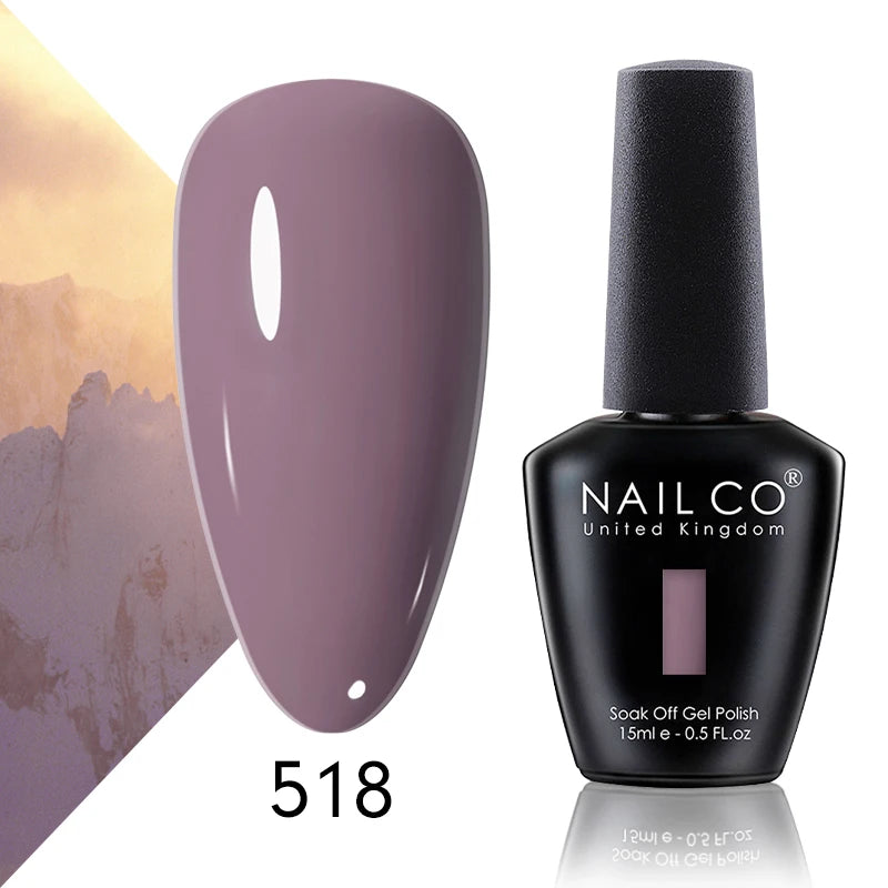 NAILCO 131 Colors Nail Gel Polish Off LED Semi Permanant Art Hybrid Qme