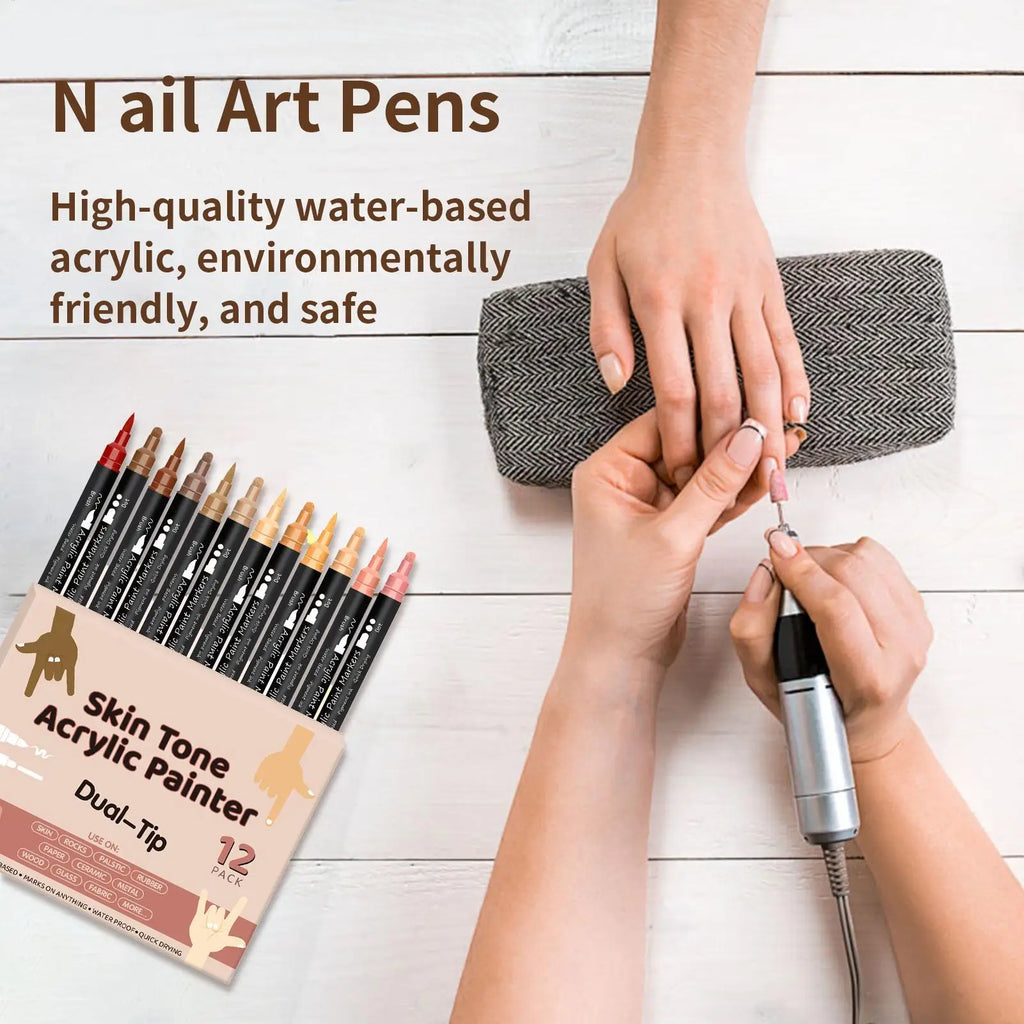 Nail Arts Graffiti Pen Markers Body Skin Drawing Abstract Lines Fine Qme