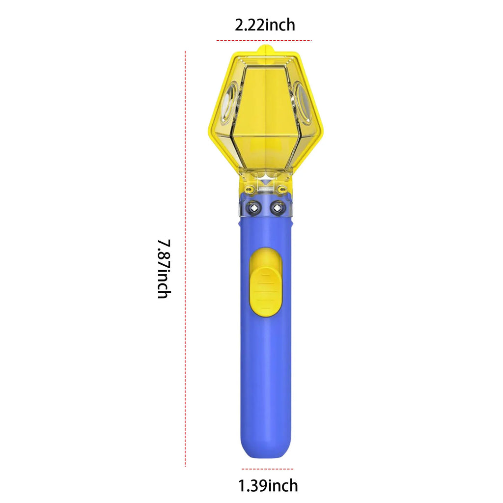 Multifunctional Portable Insect Catcher Push Type Transparent Observer Box Bug Catcher with Magnifying Glass Comfortable Grip Qme