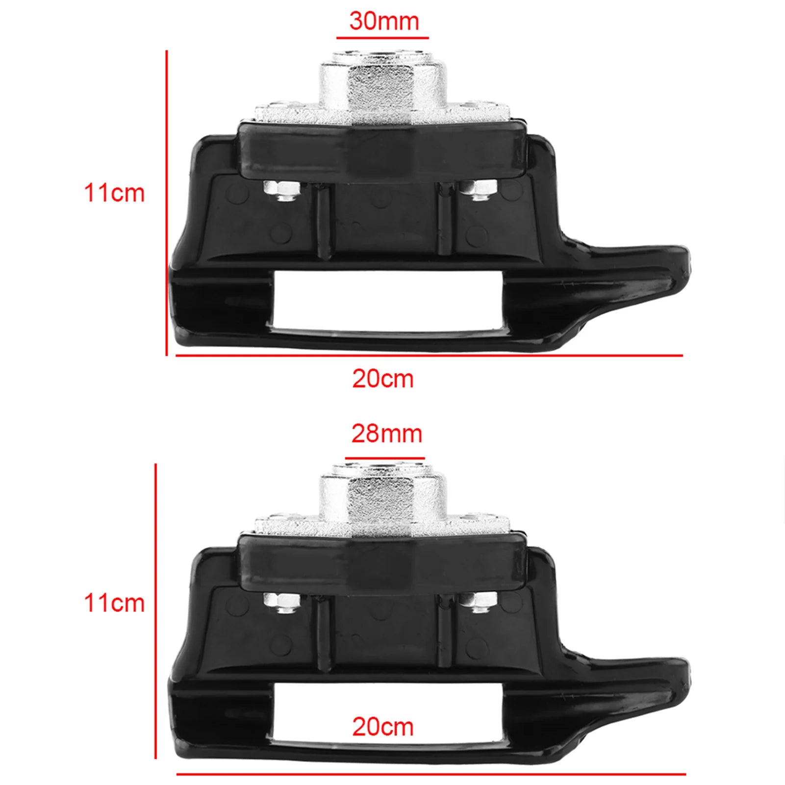 Tire Changer Mount Head Black Tire Changer Machine Plastic and Iron Mount Demount Duck Head Kit Dia 28mm 30mm Tire Changer Qme