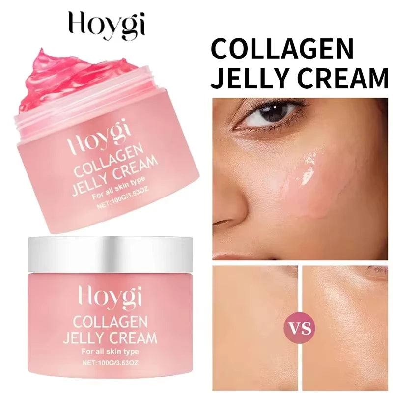 100g Jelly Face Cream Collagen Soft SPA Nourishing Moisturize Face Shrinks Pores Remove Comedones Jelly Essence Korean Skin Care Qme