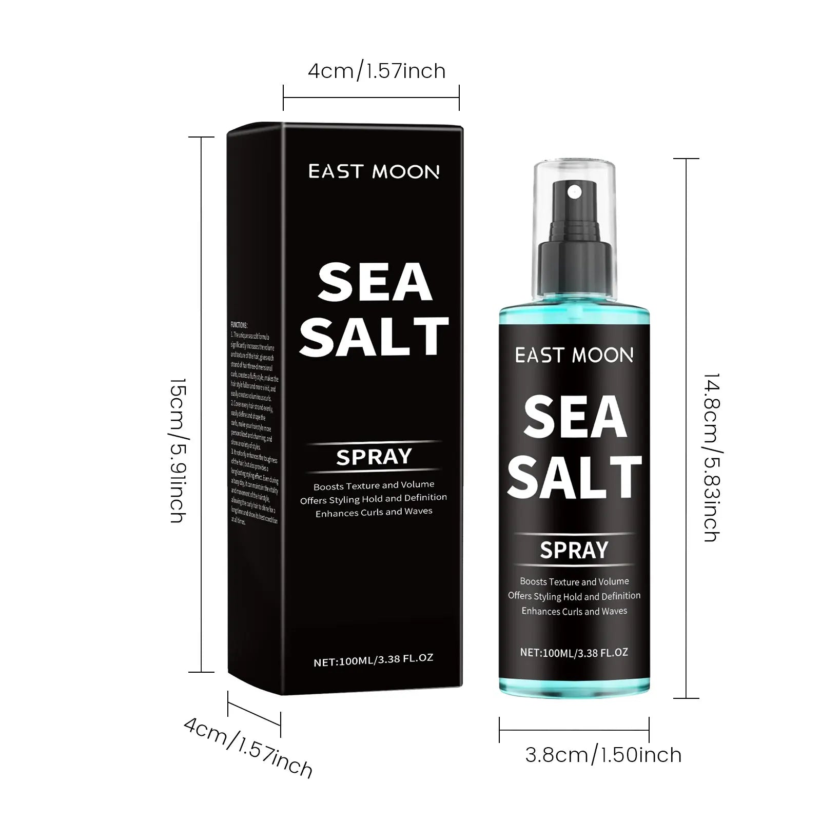 Sea Salt Hair Styling Spray Lazy Curl Defining Improving Thicken Strong Hold Non Greasy Fluffy Natural Wave Hair Nourishing Oil Qme