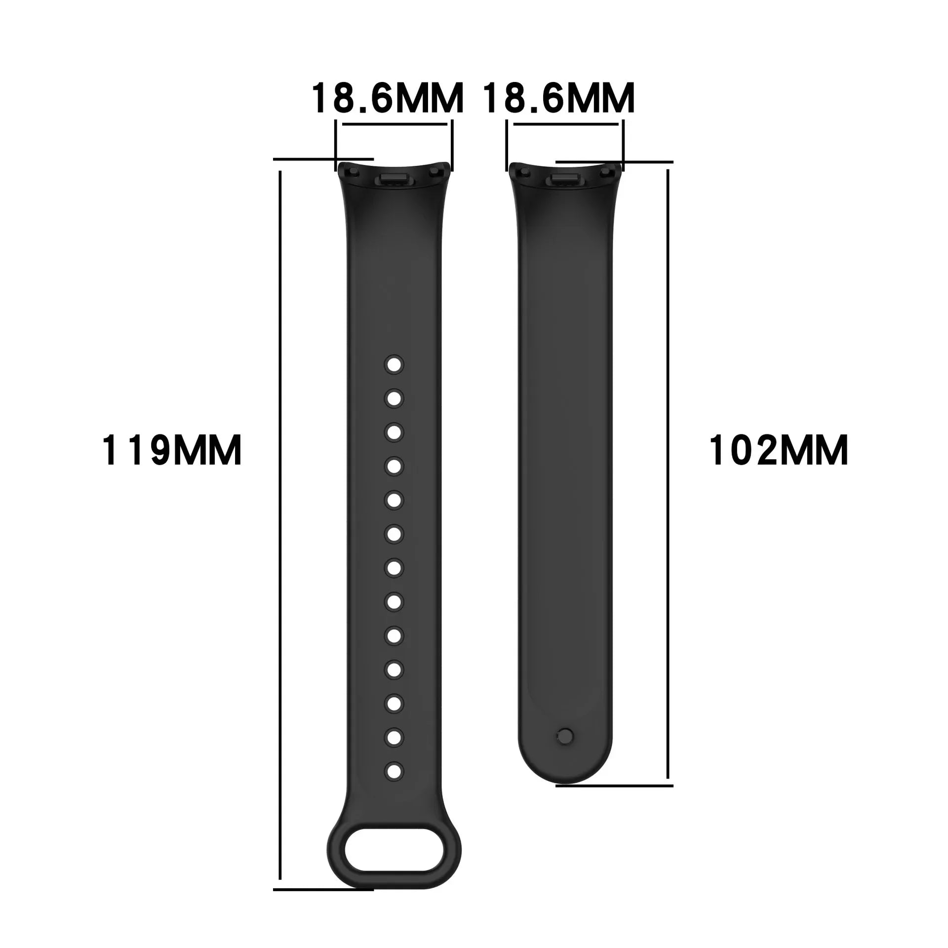 NEW Suitable for Xiaomi Mi Band Mi3 Mi4 Mi5 Mi6 Mi7 Mi8 Colorful Silicone Replacement Sports Strap Qme