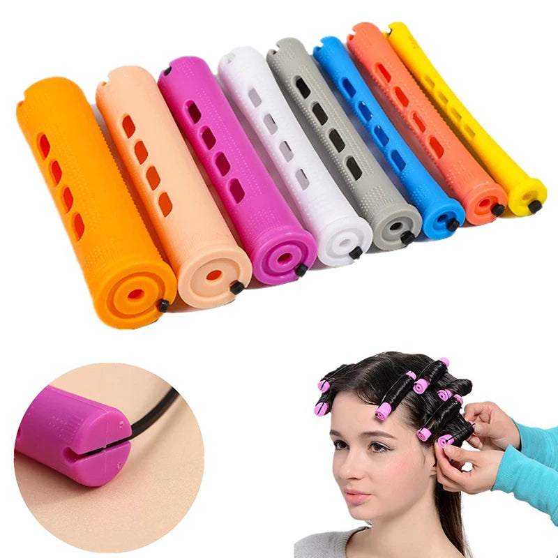 Hair Perm Rods Short Cold Wave Curler No Heat Perming Curling Rollers Qme