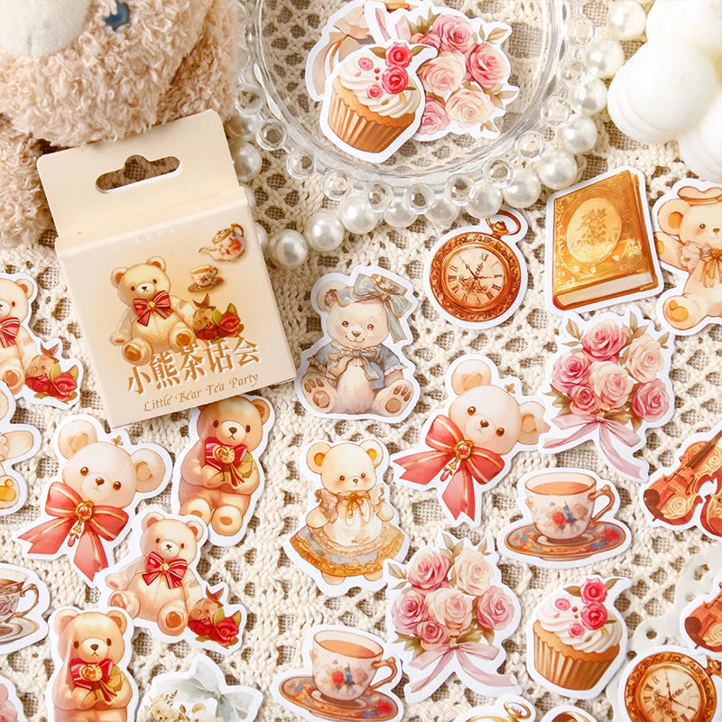 46 pcs Kawaii Fairy Tale World Decorative Boxed Stickers Scrapbooking Label Diary Sticker Stationery Album Phone Journal Planner Qme A