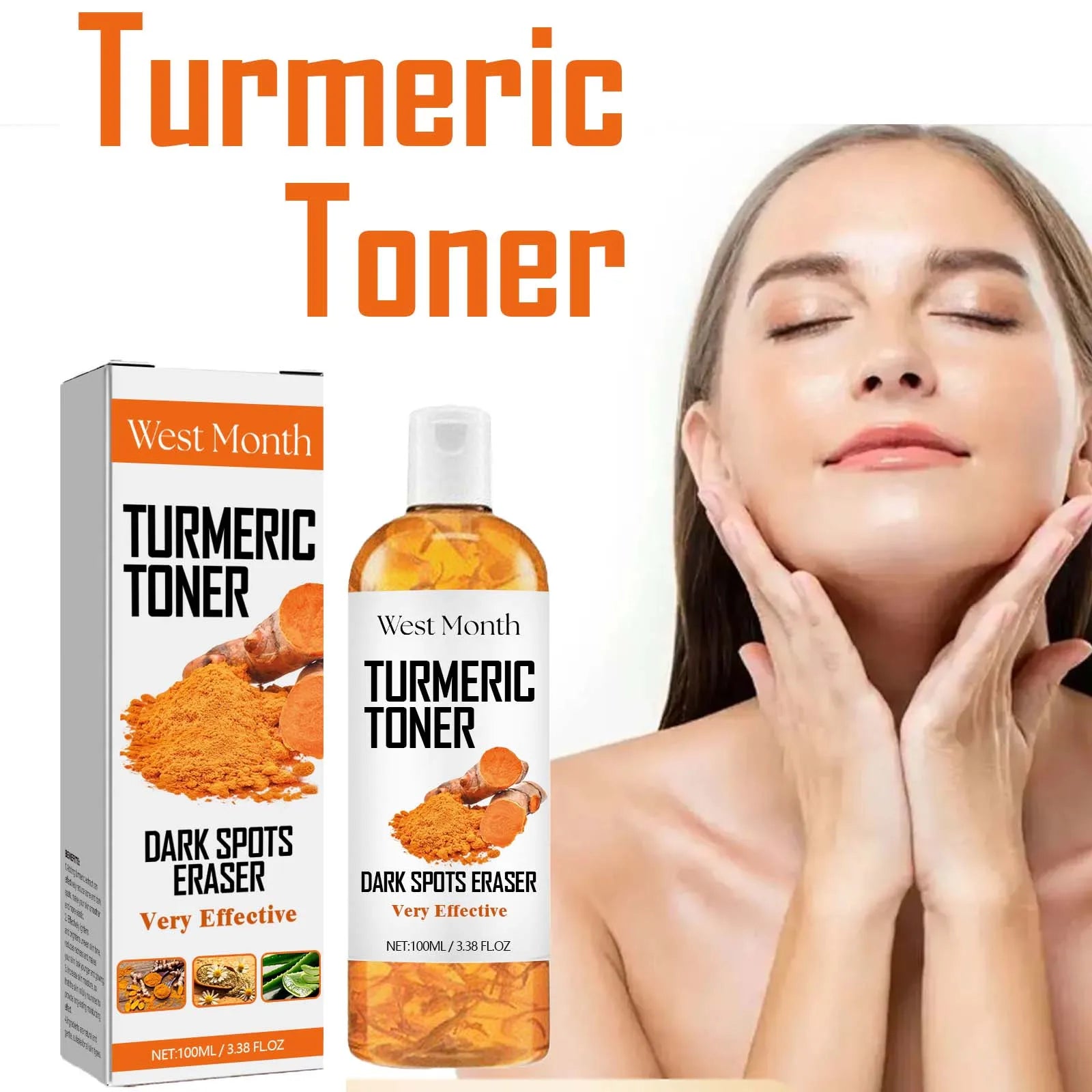 Turmeric Toner Dark Spots Removal Brightening Spots Corrector Remove Freckle Fade Melasma Moisturizing Turmeric Face Toner Qme Default Title