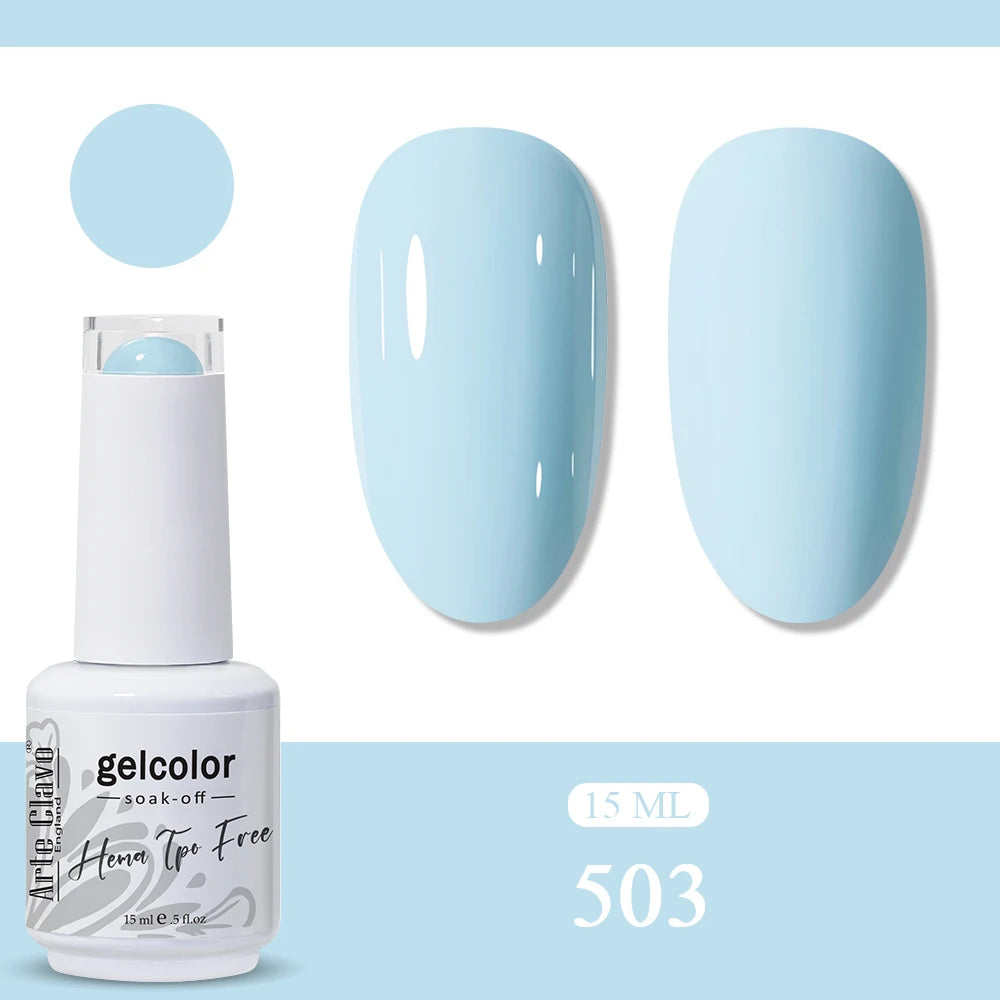 Arte Clavo Rainbow Gel Nail Polish Semi Permanent Art UV LED Lamp
