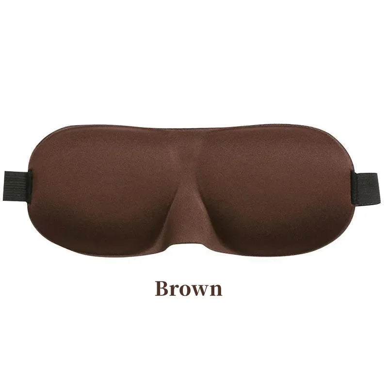 Eye Patch Women Men Soft Portable Blindfold Travel Sleep Eyepatch 3D Sleep Mask Natural Sleeping Eye Mask Eyeshade Cover Shade Qme Brown