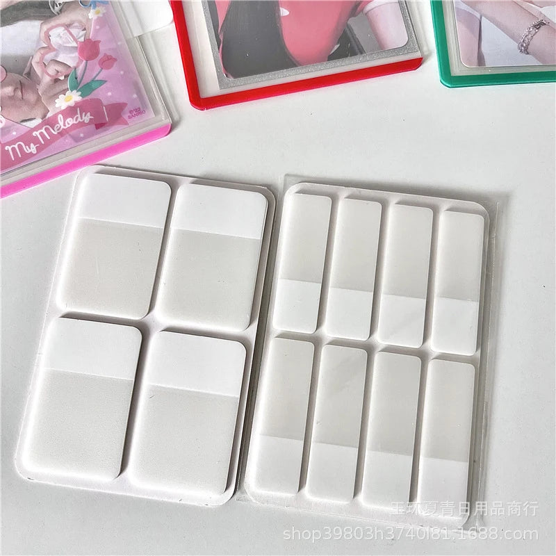 Frosted Pure White Index Stickers Transparent Label Students DIY Qme