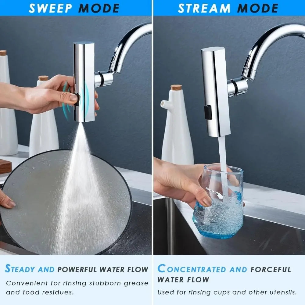 New Kitchen Faucet Waterfall Stream Sprayer Head Sprayer Filter Diffuser Water Saving Nozzle Faucet Connector Tap Accessorie Qme