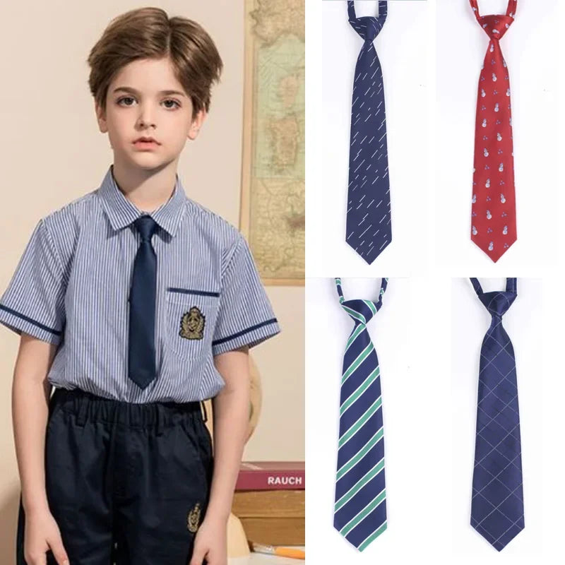 6- Tie Kid Children Cartoon Cotton Linen Creativity Fun Gifts Men Qme