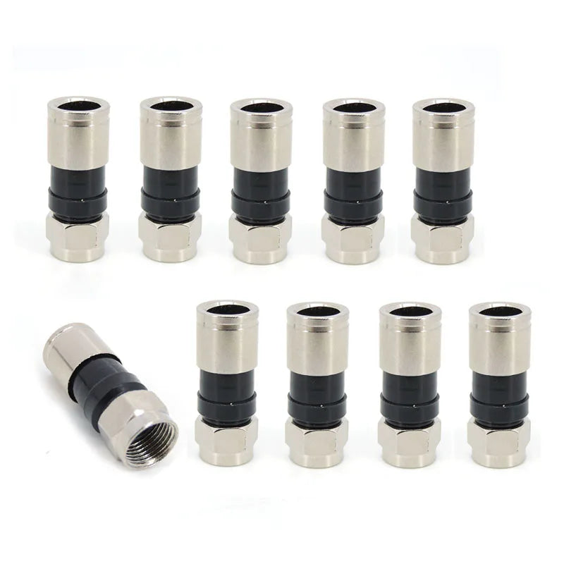 30 Pcs RG6 F Type Compression 2.7cm Snap Seal Plug Connector For Sky Satellite Virgin Cable L1 Qme 30pcs