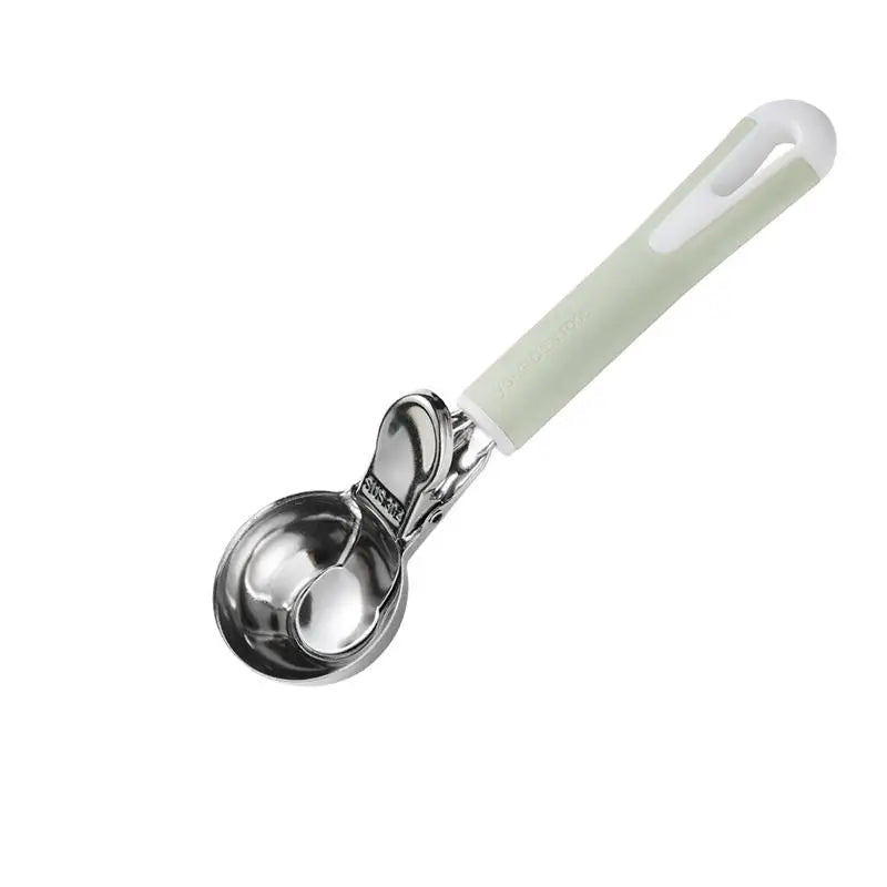 304 Stainless Steel Ice Cream Scoop Digger Non-Stick Watermelon Fruit Ball Yogurt Spoon Multifunctional Tool For Kitchen Bar. Qme