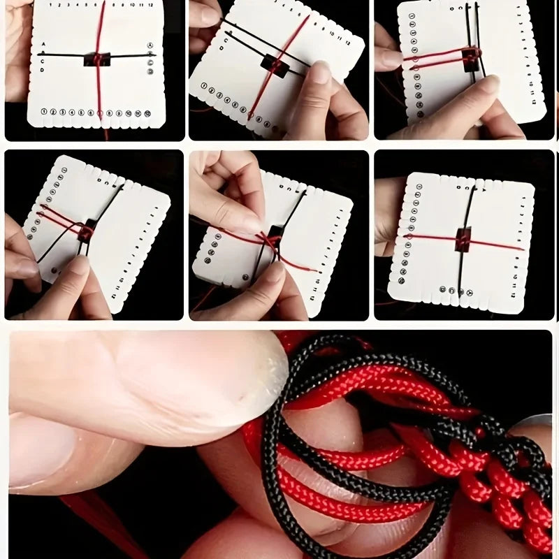 Beading & Braiding Disc Set - Round & Square Shapes For Diy Jewelry Making, Bracelets, And Crafts - Durable Handcraft Tools Qme